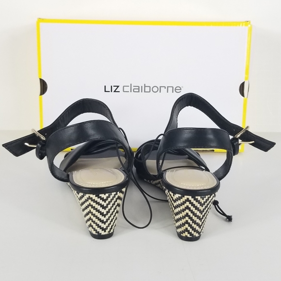 Liz Claiborne Sewell women's low heel black wedge - Picture 4 of 8